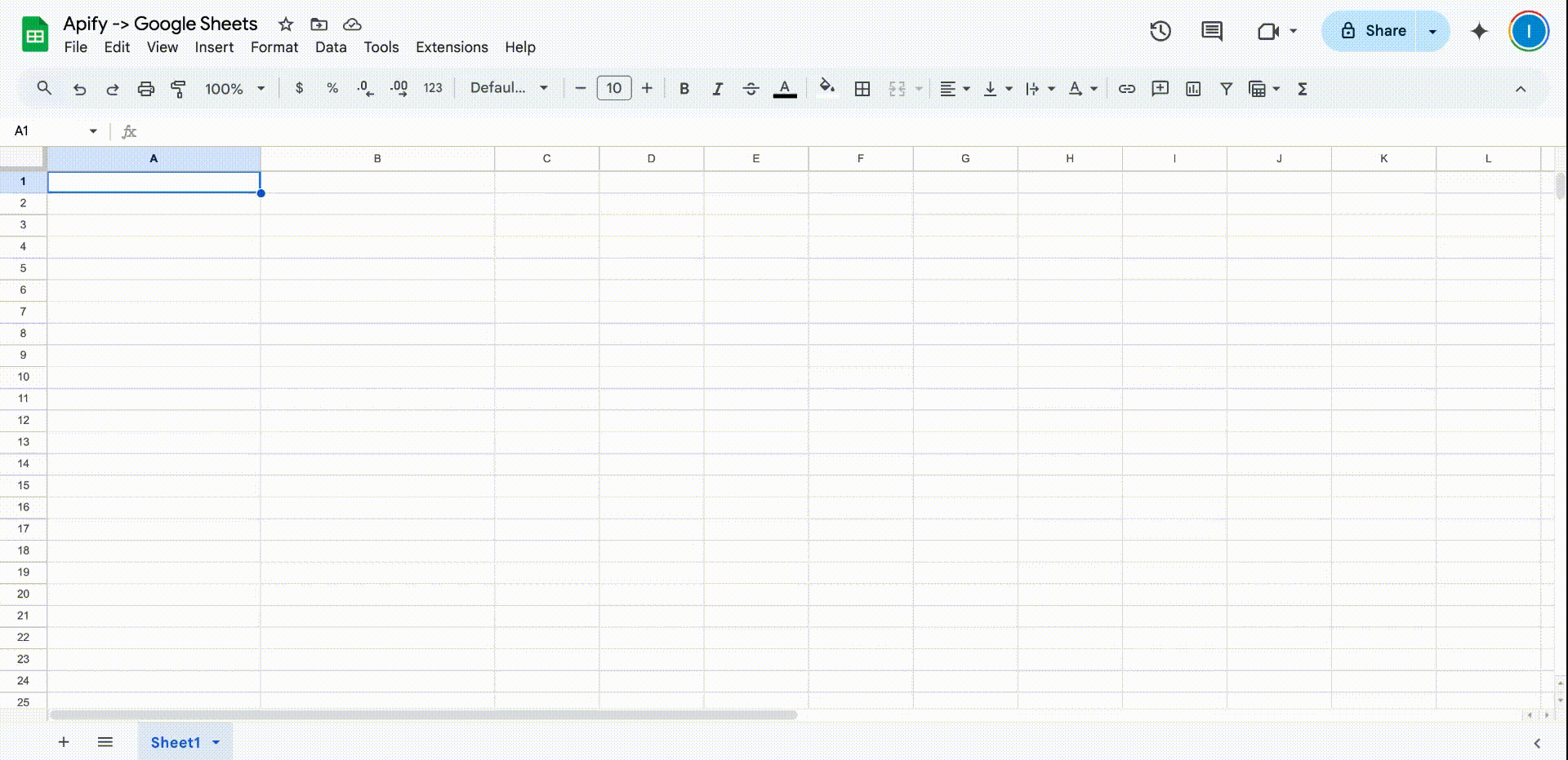 Animated image showing how to automate Google Shopping to Google Sheets