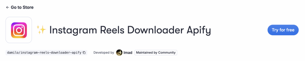download Instagram Reels to S3 - try for free